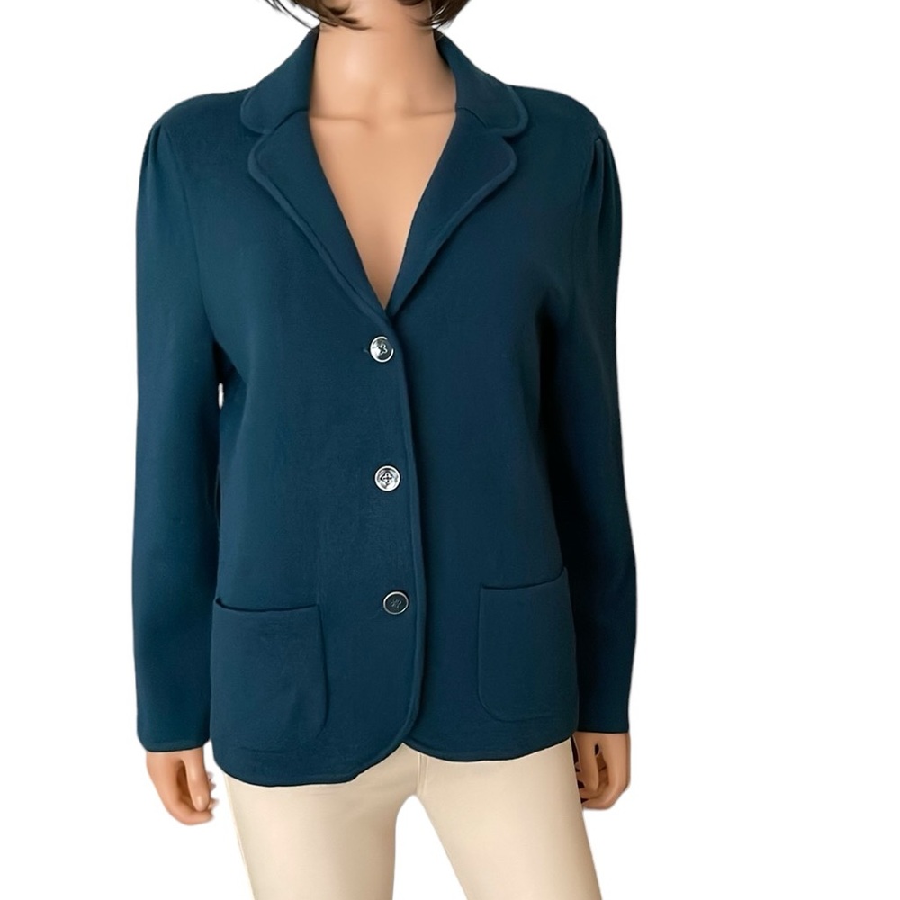 NWOT Talbots Merino Wool Double Faced Sweater Jacket Cardigan Size LP